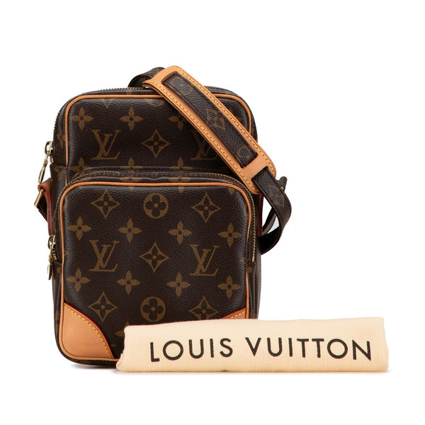 ルイ ヴィトン モノグラム アマゾン ショルダーバッグ M45236 ブラウン PVC レザー レディース LOUIS VUITTON 【中古】