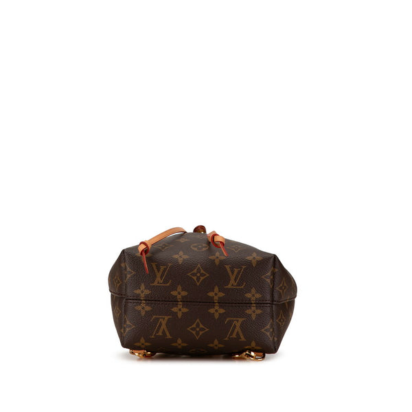 ルイ ヴィトン モノグラム モンスリNM BB リュック バックパック M45502 ブラウン PVC レザー レディース LOUIS VUITTON 【中古】