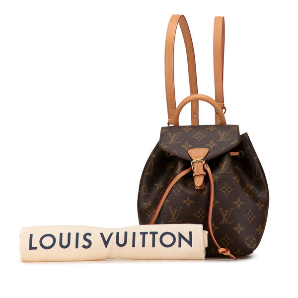 ルイ ヴィトン モノグラム モンスリNM BB リュック バックパック M45502 ブラウン PVC レザー レディース LOUIS VUITTON 【中古】