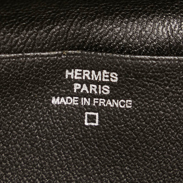 エルメス 長財布 ブラック アリゲーター レディース HERMES 【中古】