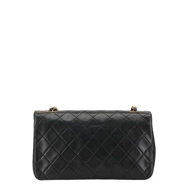 シャネル マトラッセ23 ココマーク シングルフラップ チェーン ショルダーバッグ ブラック ラムスキン レディース CHANEL 【中古】