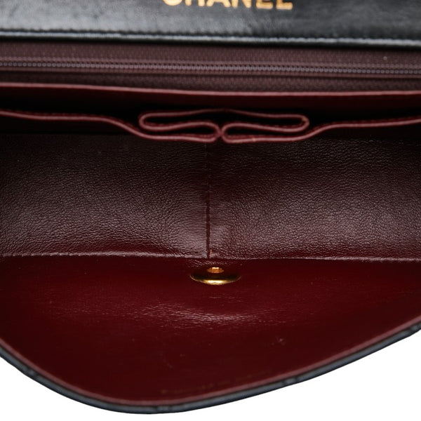 シャネル マトラッセ23 ココマーク シングルフラップ チェーン ショルダーバッグ ブラック ラムスキン レディース CHANEL 【中古】