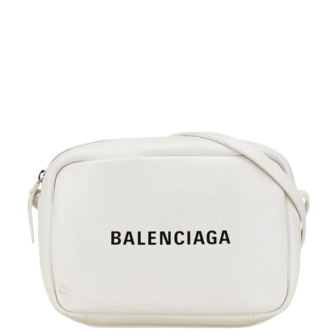 バレンシアガ エブリディ  ショルダーバッグ 489612 ホワイト レザー レディース BALENCIAGA 【中古】