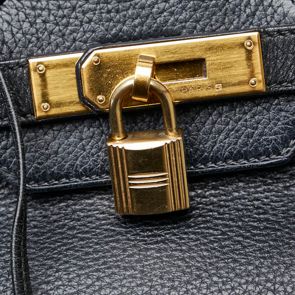 エルメス バーキン35 ハンドバッグ ブラック ゴールド トゴ レディース HERMES 【中古】