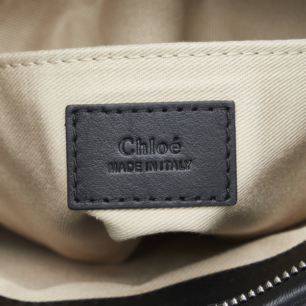 クロエ ロイ ハンドバッグ ショルダーバッグ 2WAY ブラック レザー レディース Chloe 【中古】