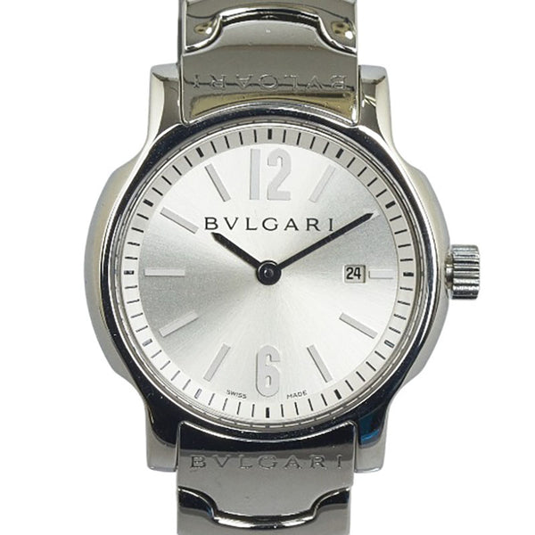 ブルガリ ソロテンポ 腕時計 ST29S クオーツ シルバー文字盤 ステンレス レディース BVLGARI 【中古】