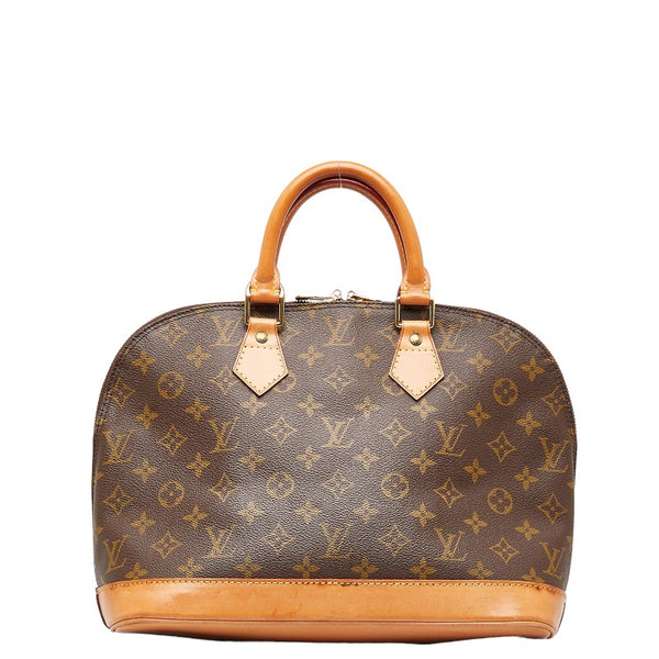 ルイ ヴィトン モノグラム アルマ ハンドバッグ M51130 ブラウン PVC レザー レディース LOUIS VUITTON 【中古】