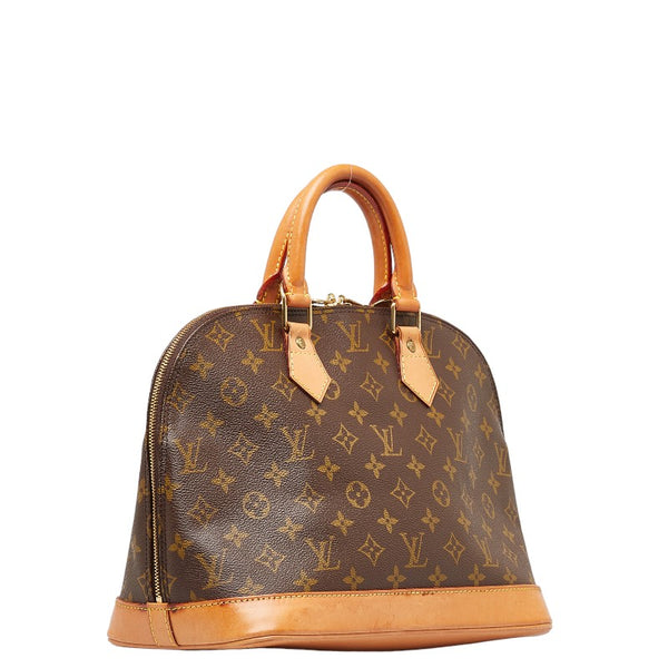 ルイ ヴィトン モノグラム アルマ ハンドバッグ M51130 ブラウン PVC レザー レディース LOUIS VUITTON 【中古】