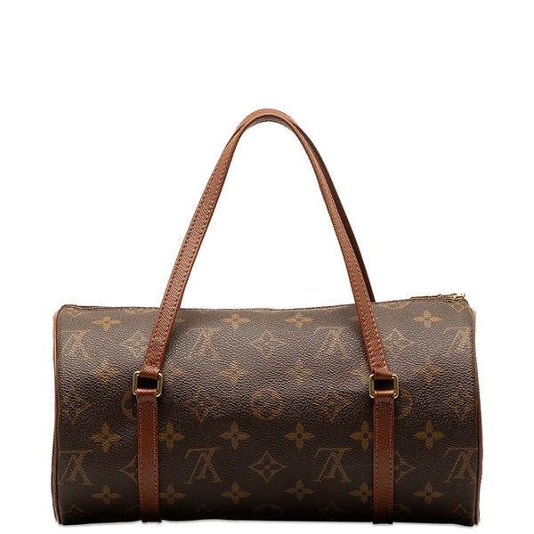 ルイ ヴィトン モノグラム パピヨン26(旧) ショルダーバッグ M51386 ブラウン PVC レザー レディース LOUIS VUITTON 【中古】