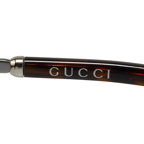 グッチ インターロッキングG サングラス GG0073SK ブラウン プラスチック レディース GUCCI 【中古】