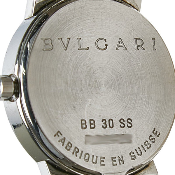 ブルガリ ブルガリブルガリ 腕時計 BB30SS クオーツ ブラック文字盤 ステンレススチール レディース BVLGARI 【中古】