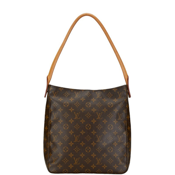 ルイ ヴィトン モノグラム ルーピングGM ショルダーバッグ ハンドバッグ M51145 ブラウン PVC レザー レディース LOUIS VUITTON 【中古】