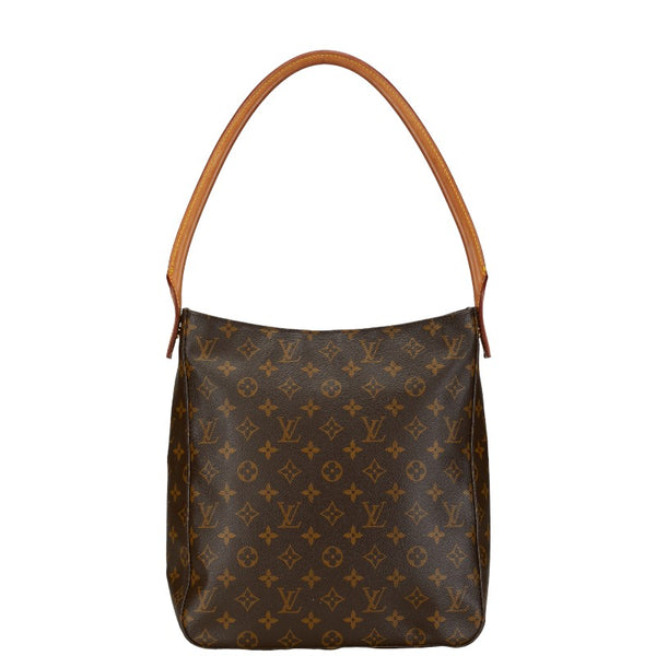 ルイ ヴィトン モノグラム ルーピングGM ショルダーバッグ ハンドバッグ M51145 ブラウン PVC レザー レディース LOUIS VUITTON 【中古】