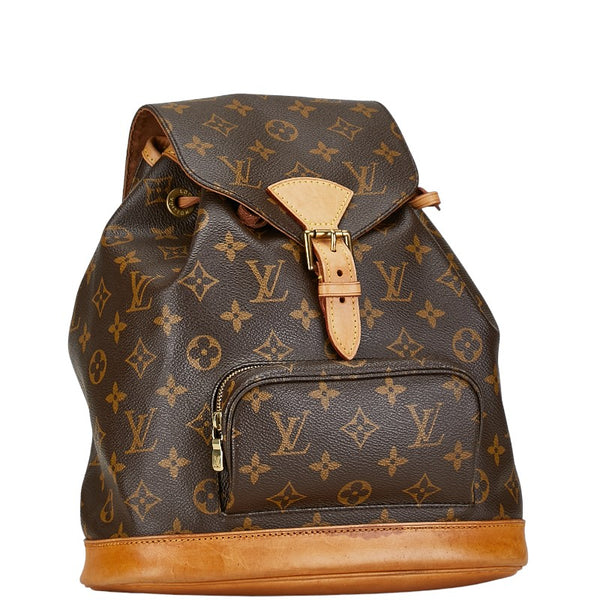 ルイ ヴィトン モノグラム モンスリMM リュック バックパック M51136 ブラウン PVC レザー レディース LOUIS VUITTON 【中古】