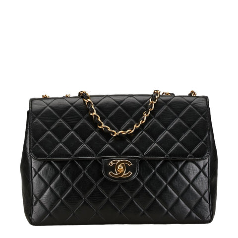 シャネル ココマーク マトラッセ チェーン ショルダーバッグ ブラック ゴールド レザー レディース CHANEL 【中古】