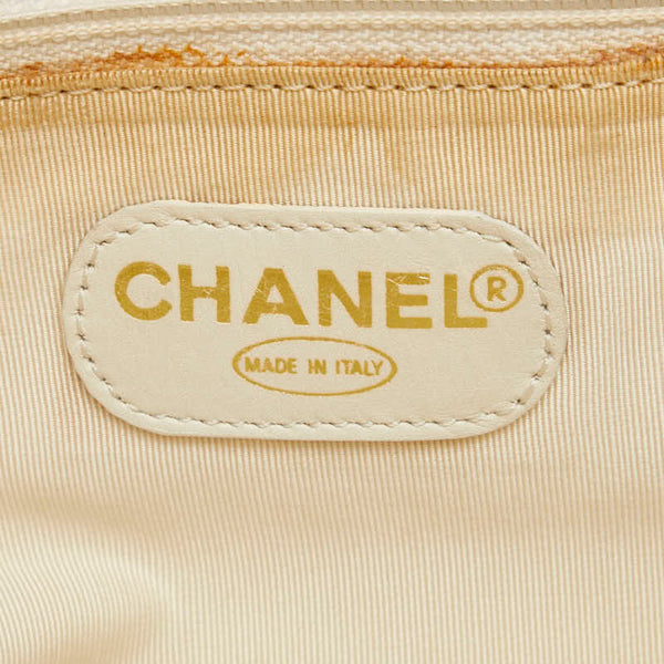 シャネル ココマーク ハンドバッグ トートバッグ ホワイト レザー レディース CHANEL 【中古】