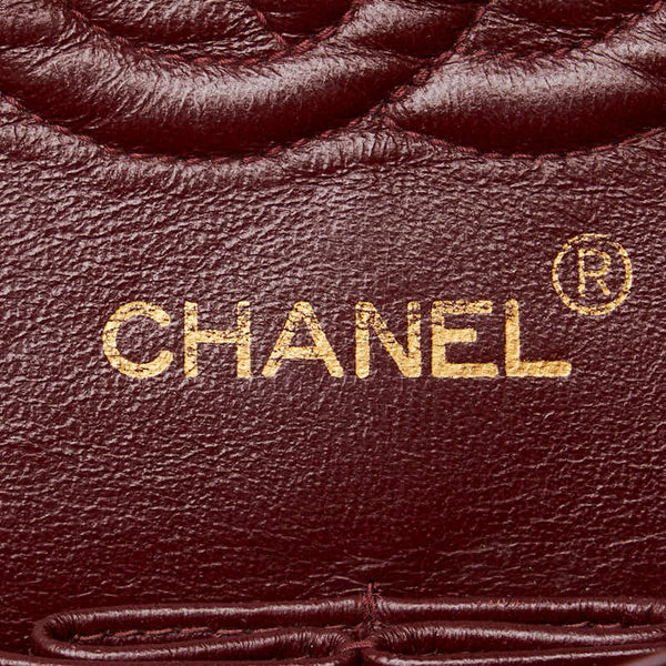 シャネル マトラッセ23 Wフラップ チェーン ショルダーバッグ ブラック ラムスキン レディース CHANEL 【中古】