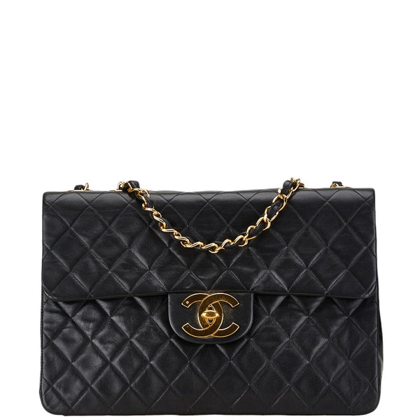 シャネル マトラッセ33 ココマーク チェーン ショルダーバッグ ブラック ラムスキン レディース CHANEL 【中古】