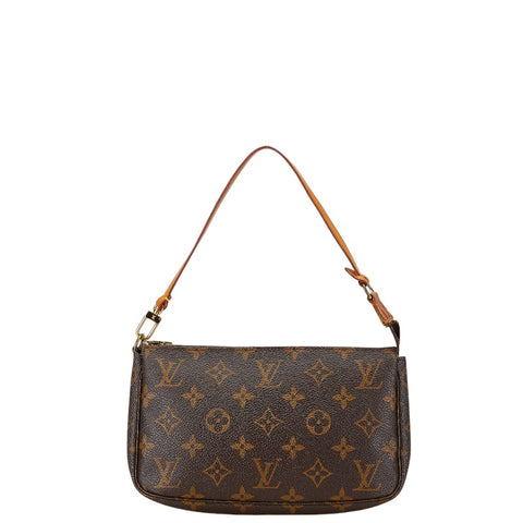 ルイ ヴィトン モノグラム ポシェット アクセソワール ハンドバッグ M51980 ブラウン PVC レザー レディース LOUIS VUITTON 【中古】