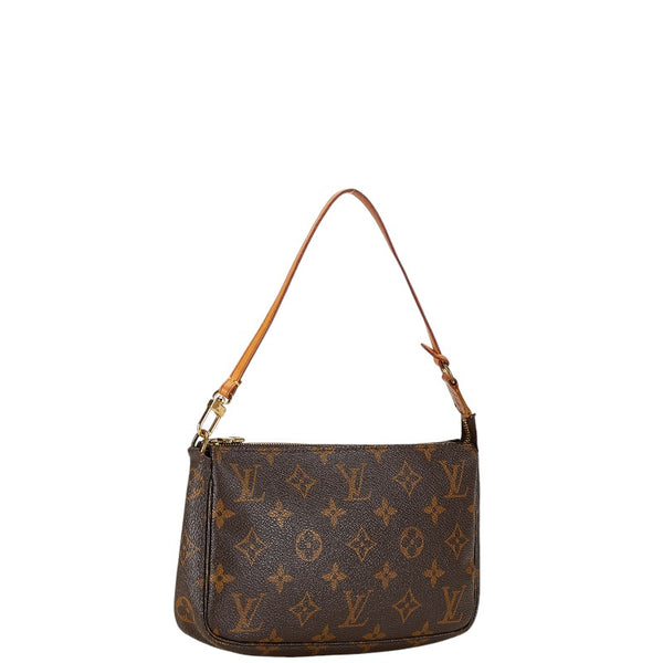 ルイ ヴィトン モノグラム ポシェット アクセソワール ハンドバッグ M51980 ブラウン PVC レザー レディース LOUIS VUITTON 【中古】