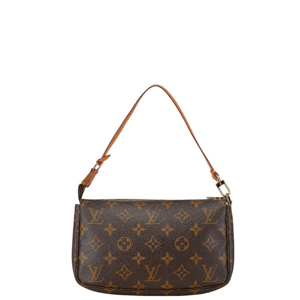 ルイ ヴィトン モノグラム ポシェット アクセソワール ハンドバッグ M51980 ブラウン PVC レザー レディース LOUIS VUITTON 【中古】