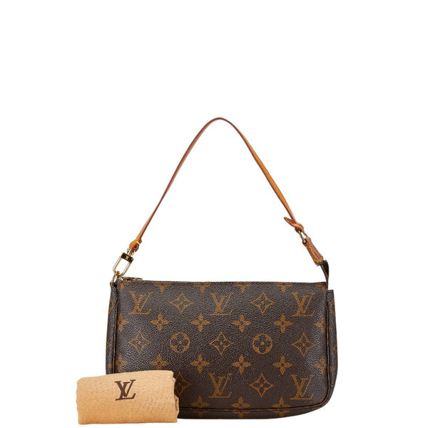 ルイ ヴィトン モノグラム ポシェット アクセソワール ハンドバッグ M51980 ブラウン PVC レザー レディース LOUIS VUITTON 【中古】