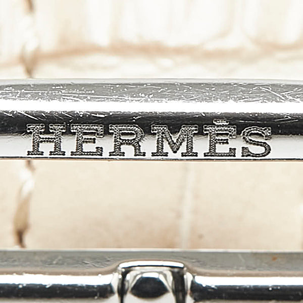 エルメス Hウォッチ 腕時計 HH1.210 クオーツ ホワイト文字盤 ステンレススチール レザー レディース HERMES 【中古】