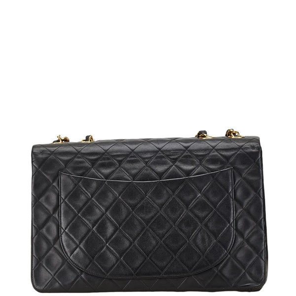 シャネル マトラッセ ココマーク チェーン ショルダーバッグ ブラック ラムスキン レディース CHANEL 【中古】