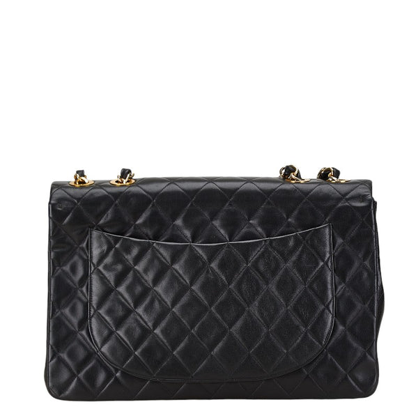 シャネル マトラッセ ココマーク チェーン ショルダーバッグ ブラック ラムスキン レディース CHANEL 【中古】