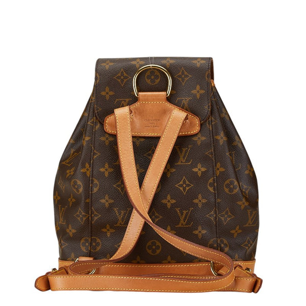 ルイ ヴィトン モノグラム モンスリMM リュック バックパック M51136 ブラウン PVC レザー レディース LOUIS VUITTON 【中古】