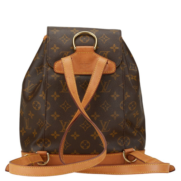 ルイ ヴィトン モノグラム モンスリMM リュック バックパック M51136 ブラウン PVC レザー レディース LOUIS VUITTON 【中古】