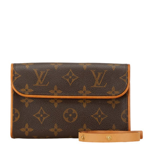 ルイ ヴィトン モノグラム ポシェット フロランティーヌ ウエストバッグ M51855 ブラウン PVC レザー レディース LOUIS VUITTON 【中古】