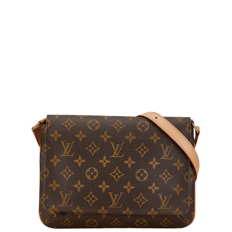 ルイ ヴィトン モノグラム ミュゼットタンゴ ロング ショルダーバッグ M51388 ブラウン PVC レザー レディース LOUIS VUITTON 【中古】