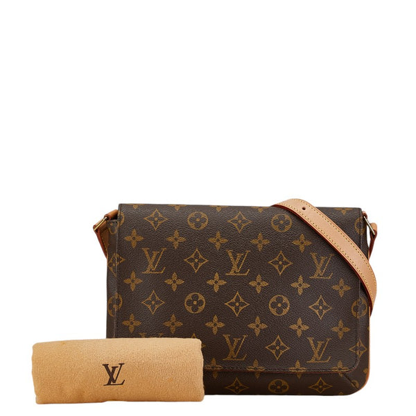 ルイ ヴィトン モノグラム ミュゼットタンゴ ロング ショルダーバッグ M51388 ブラウン PVC レザー レディース LOUIS VUITTON 【中古】