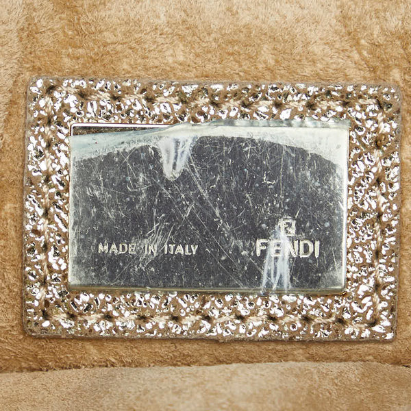 フェンディ シェフバッグ ミニハンドバッグ 8BK037 ゴールド レザー レディース FENDI 【中古】