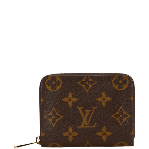 ルイ ヴィトン モノグラム ジッピー コインパース コインケース 小銭入れ M60067 ブラウン PVC レザー レディース LOUIS VUITTON 【中古】