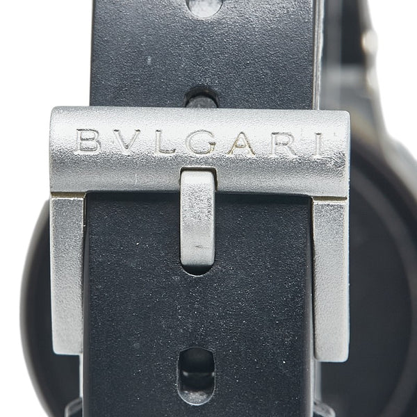 ブルガリ ブルガリブルガリ 腕時計 AL29TA クオーツ シルバー文字盤 ラバー アルミニウム レディース BVLGARI 【中古】