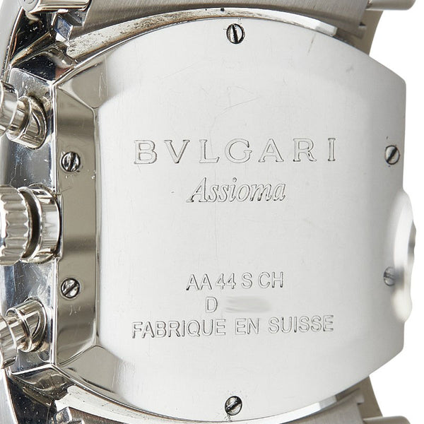 ブルガリ アショーマ 腕時計 AA44SCH 自動巻き ネイビー文字盤 ステンレススチール メンズ BVLGARI 【中古】