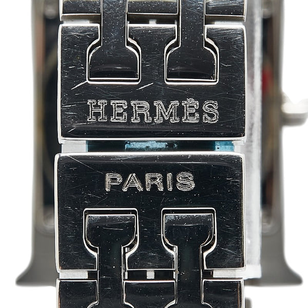 エルメス Hウォッチ 腕時計 HH1.210 クオーツ ホワイト文字盤 ステンレススチール レディース HERMES 【中古】