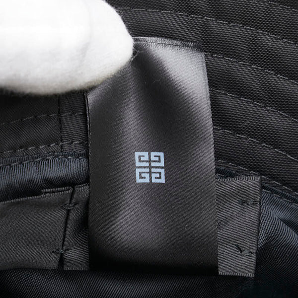 ジバンシー ブランドロゴ バケットハット サイズ:58 ブラック ナイロン メンズ Givenchy 【中古】