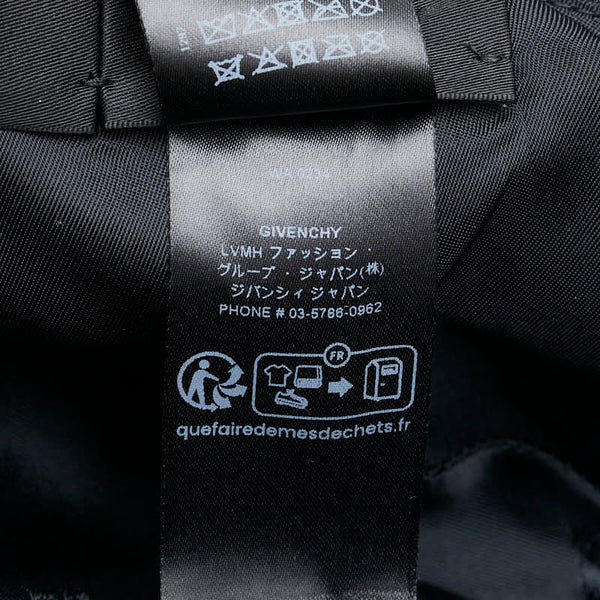 ジバンシー ブランドロゴ バケットハット サイズ:58 ブラック ナイロン メンズ Givenchy 【中古】