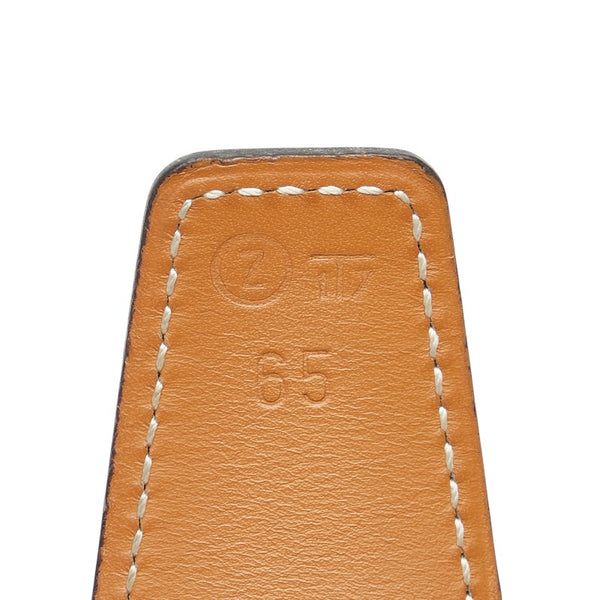 エルメス Hバックル コンスタンス ベルト 65 ブラック ボックスカーフ メッキ レディース HERMES 【中古】