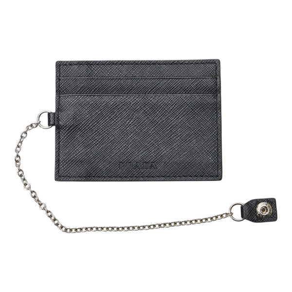 プラダ 三角ロゴプレート 長財布 1MH132 ブラック ナイロン レザー レディース PRADA 【中古】