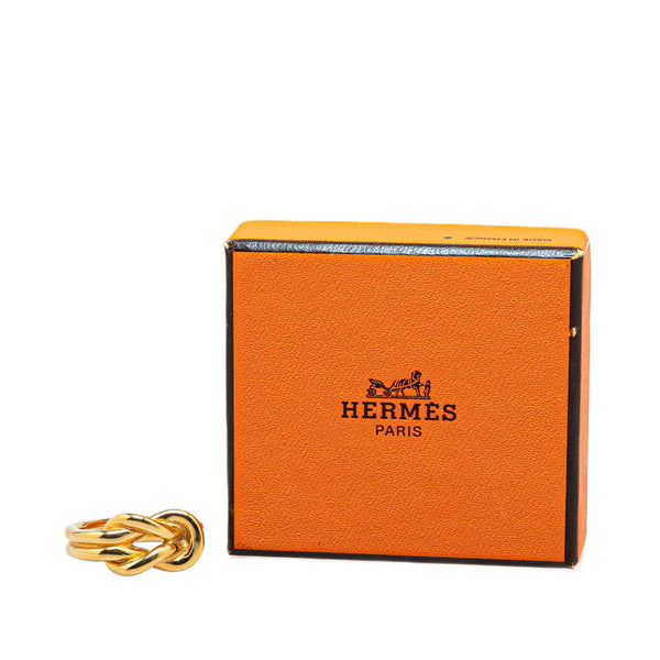 エルメス アタメ スカーフリング ゴールド メッキ レディース HERMES 【中古】