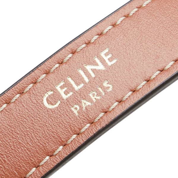 セリーヌ トリオンフ ミニ アヴァ ハンドバッグ ワンショルダーバッグ ブラウン PVC レザー レディース CELINE 【中古】