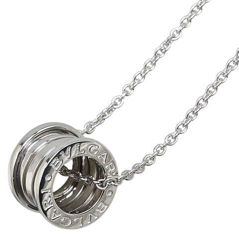 ブルガリ ビーゼロワン 3バンド ネックレス K18WG ホワイトゴールド レディース BVLGARI 【中古】