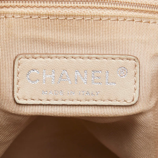 シャネル エンボスロゴ アンリミテッド ハンドバッグ ミニボストンバッグ ブラック レザー レディース CHANEL 【中古】