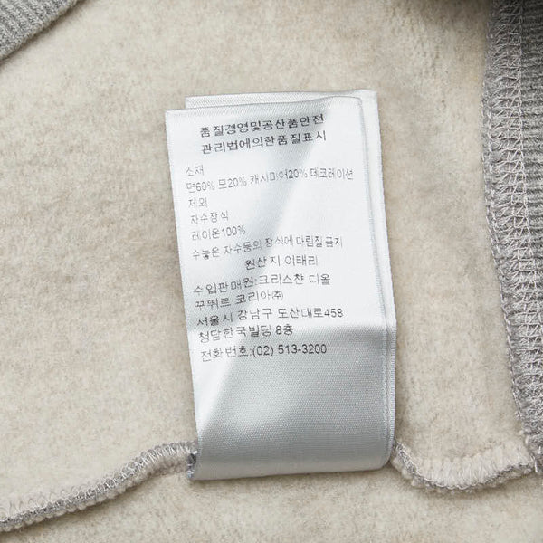 ディオール ×JACK KEROUAC スウェット サイズ：L 293J674F0796 グレー ブラック コットン ウール カシミヤ メンズ Dior 【中古】