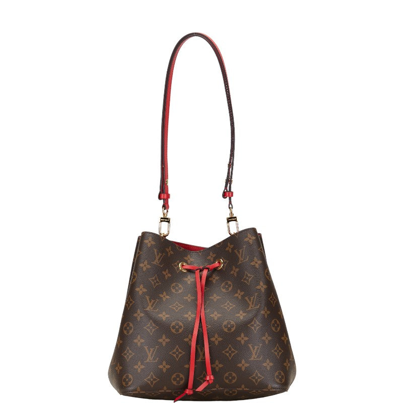 ルイ ヴィトン モノグラム ネオノエ ショルダーバッグ M44021 コクリコ レッド ブラウン PVC レザー レディース LOUIS VUITTON 【中古】