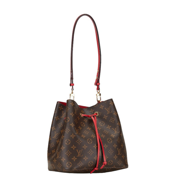 ルイ ヴィトン モノグラム ネオノエ ショルダーバッグ M44021 コクリコ レッド ブラウン PVC レザー レディース LOUIS VUITTON 【中古】